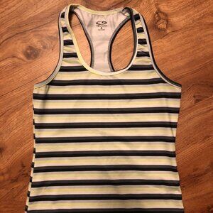 Women's Champion Racerback Striped Athletic Workout Tank Top Shirt
